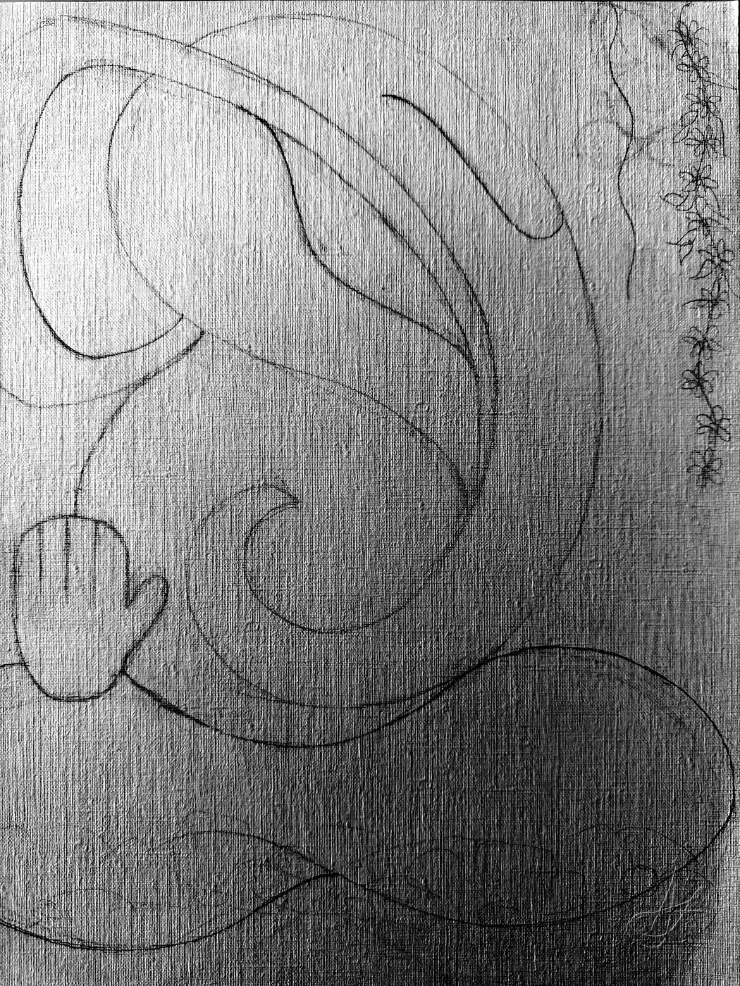 Ganesha, drawn in graphite