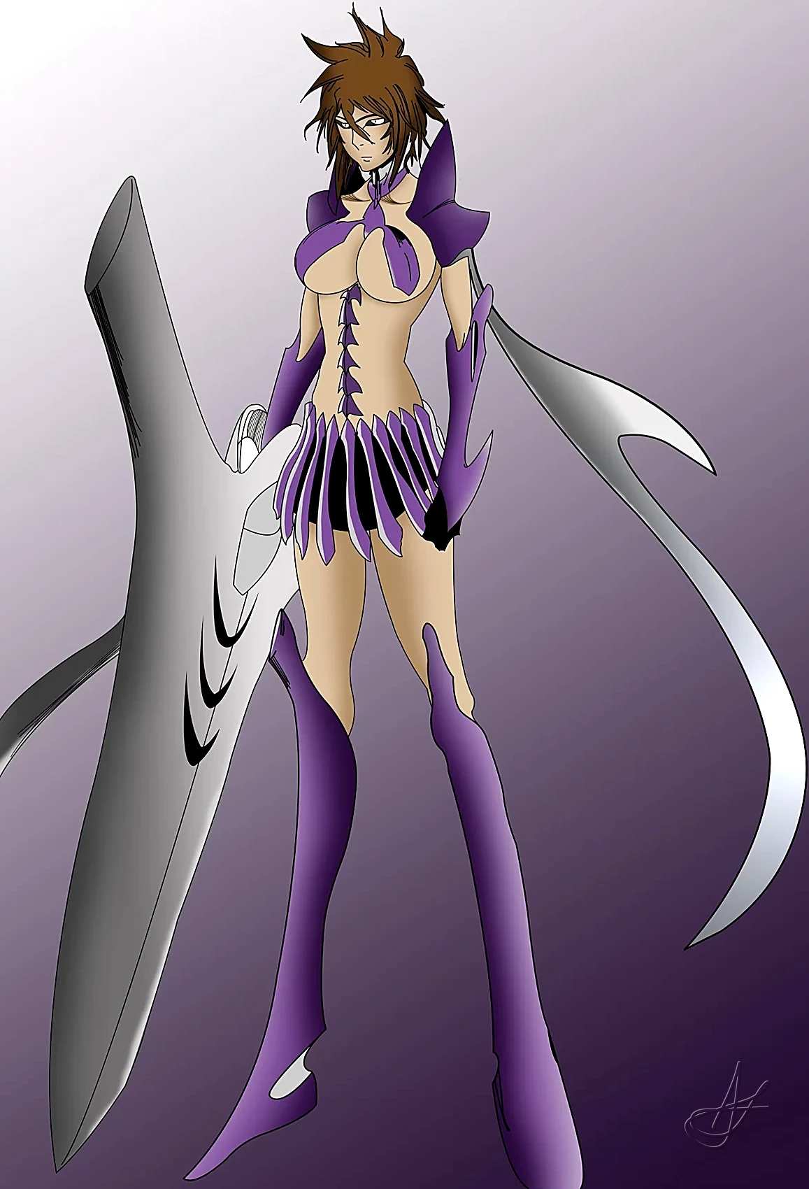 Tia Harribel, drawn with the pen tool