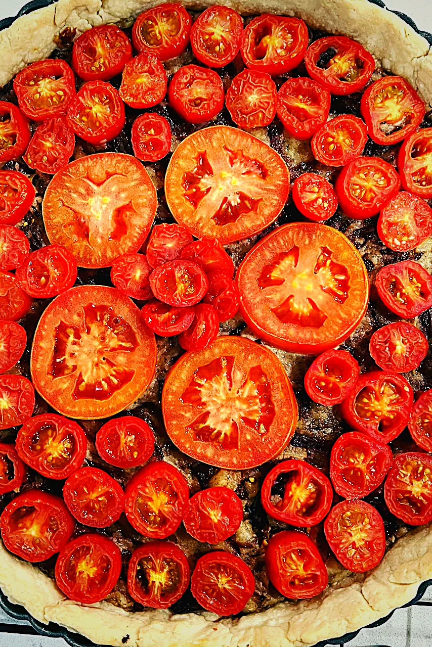 A tomato tart